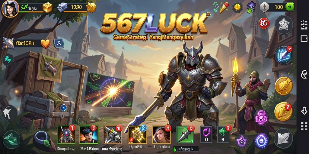 Tampilan gameplay 567LUCK yang menegangkan dan strategis.