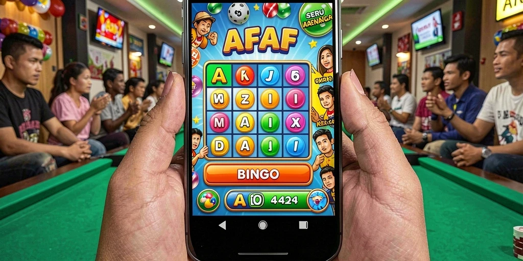Screenshot gameplay AFAF yang menunjukkan suasana permainan Bingo yang seru.