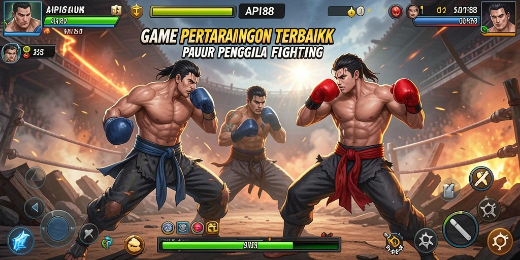 Screenshot utama API88 menampilkan aksi pertarungan yang intens.