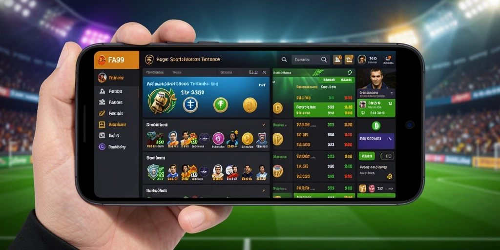 Screenshot utama FA99 menampilkan antarmuka taruhan yang menarik dan informatif.