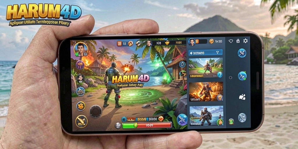 Tampilan antarmuka aplikasi HARUM4D yang intuitif dan ramah pengguna.