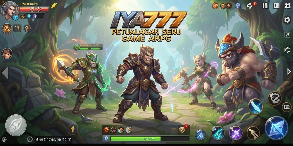 Tampilan gameplay mendebarkan dalam petualangan ARPG.