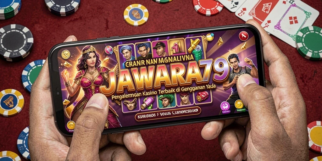Tampilan gameplay seru dari JAWARA79 dengan fitur Kasino interaktif.