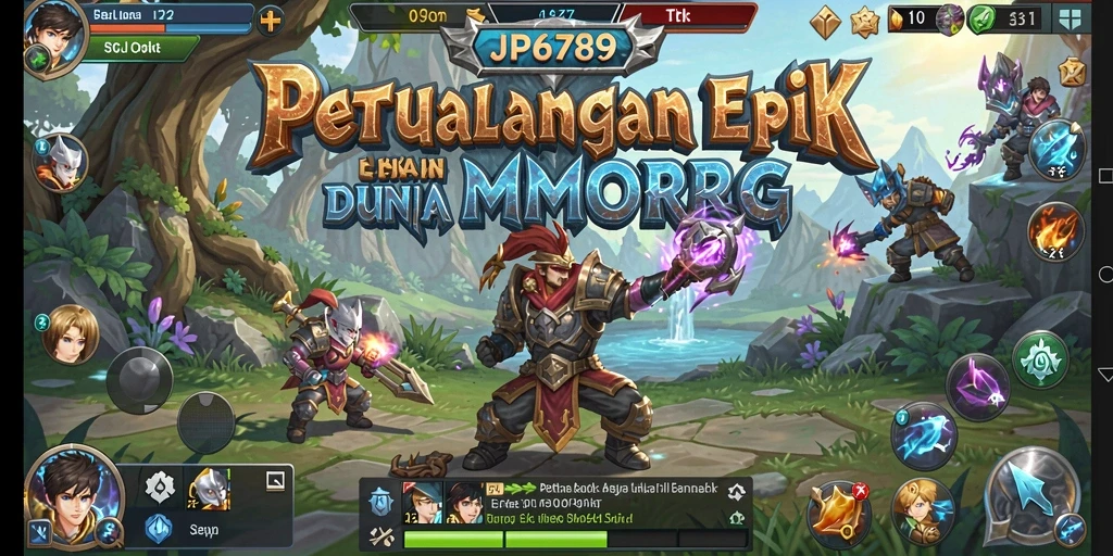 Tampilan gameplay yang seru dalam dunia MMORPG JP6789.