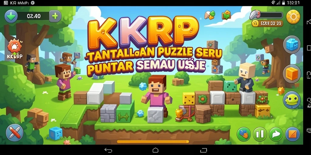 Tangkapan layar gameplay menarik dari KKRP dengan puzzle menantang.