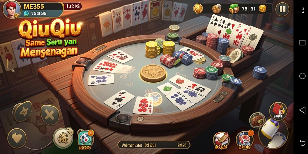 Gambaran gameplay QiuQiu yang seru dan kompetitif.