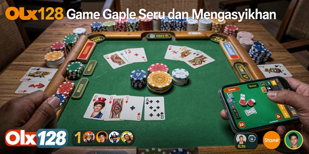 Tampilan gameplay Gaple yang seru dan mengasyikkan di OLX128.