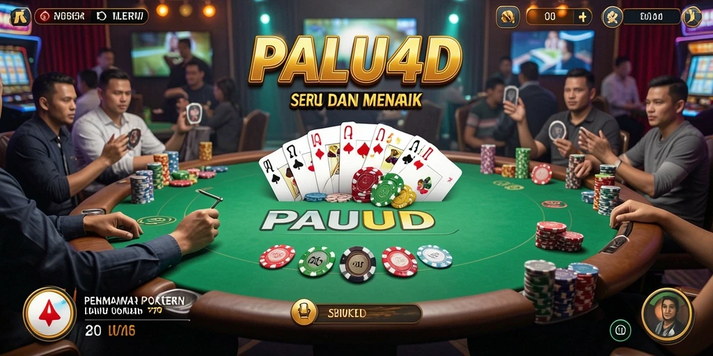 Tampilan gameplay poker yang mengasyikkan di PALU4D.