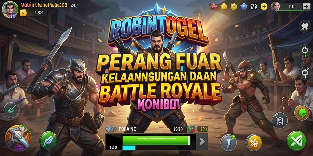 Tangkapan layar utama gameplay seru ROBINTOGEL dalam pertempuran.