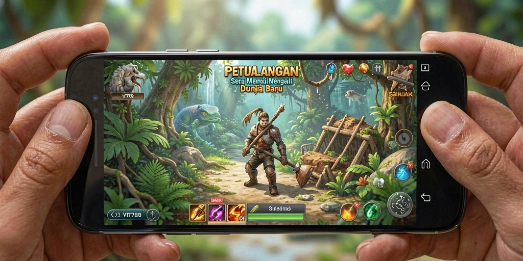 Tangkapan layar gameplay VT789 yang menunjukkan petualangan seru di dunia virtual.